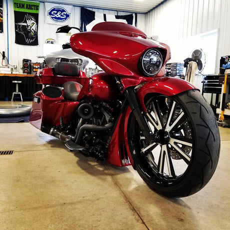 Hot Rod Harley Pan America Black Double Cut Wheels