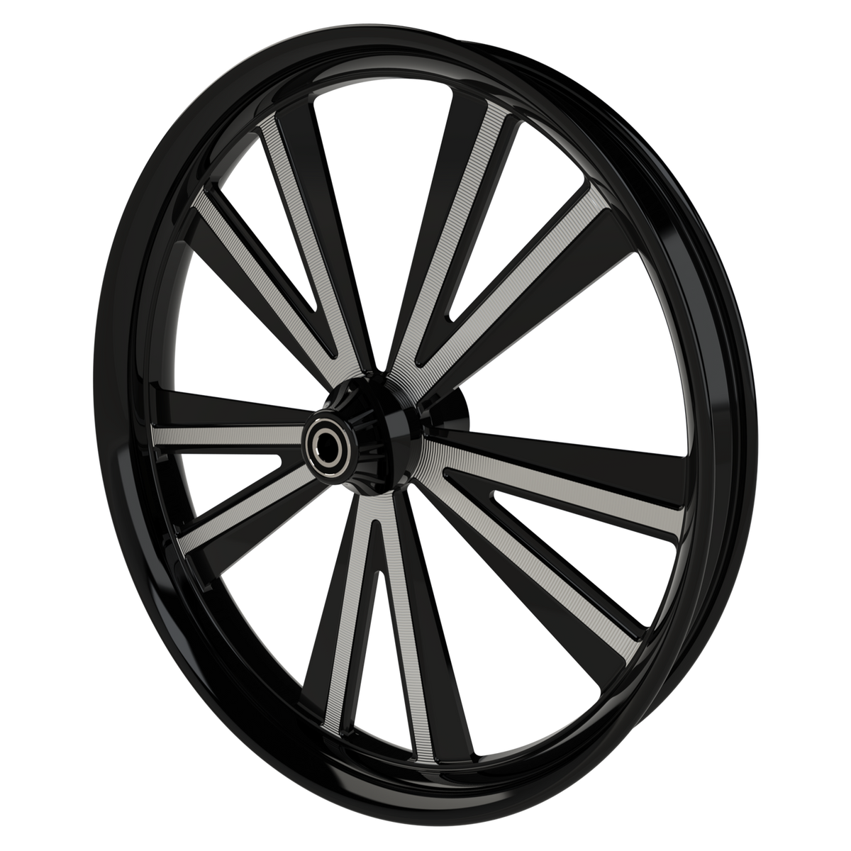 Hot Rod Harley Pan America Black Double Cut Wheels