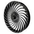Hurricane 3D Indian Black Double Cut Wheels