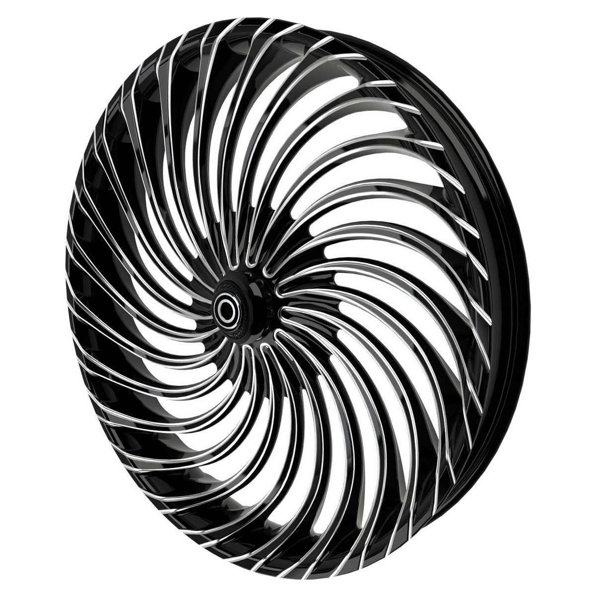 Hurricane 3D Indian Black Double Cut Wheels