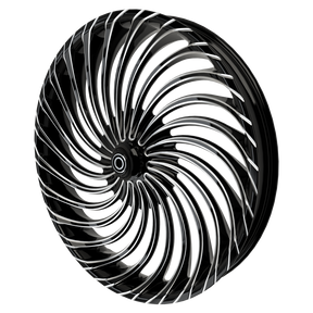 Hurricane 3D Indian Black Double Cut Wheels