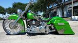 Hurricane matching rotor on motorcycle wheel