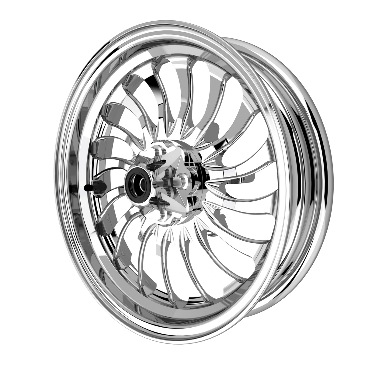 Hurricane Mini Moto Wheel Set | Honda Grom/Monkey | Kawasaki z125 in polished