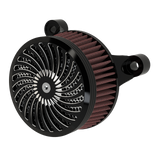 Hurricane Air Cleaner in black double cut