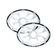 Diamond Audio 6"x 9" Flush Mount Speaker Grills - Brushed Aluminum/Black (Pair) - HXM69FGB