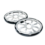 Diamond Audio 6"x 9" Flush Mount Speaker Grills - Brushed Aluminum/Black (Pair) - HXM69FGB