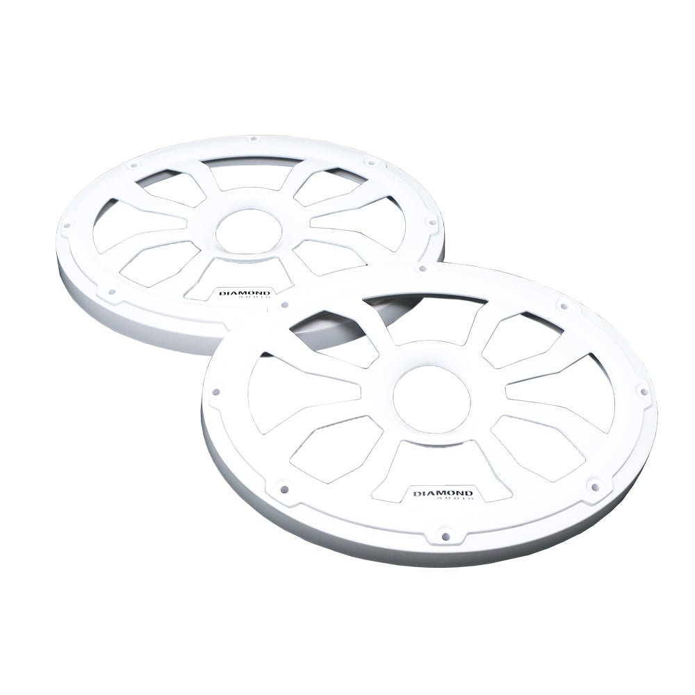 Diamond Audio 6.5" Flush Mount Speaker Grills - White (Pair) - HXM69FWW