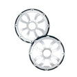 Diamond Audio 8" Elite Flush Mount Speaker Grills - Brushed Aluminum/Black (Pair) - HXM8FGB