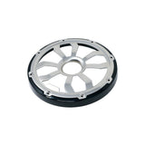 Diamond Audio 8" Elite Flush Mount Speaker Grills - Brushed Aluminum/Black (Pair) - HXM8FGB