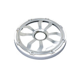 Diamond Audio 8" Elite Flush Mount Speaker Grills - Brushed Aluminum/White (Pair) - HXM8FGW