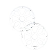 Diamond Audio 8" Flush Mount Speaker Grills, Pair (White) - HXM8FWW