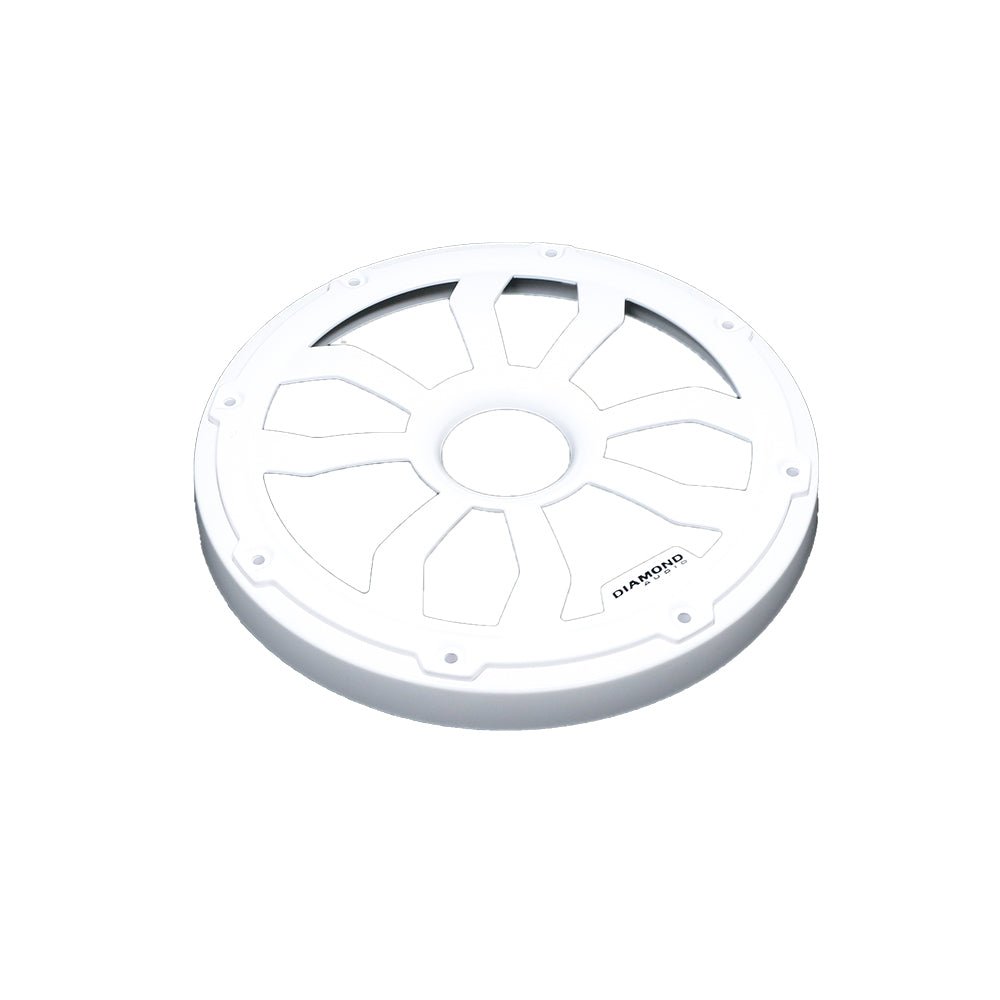 Diamond Audio 8" Flush Mount Speaker Grills, Pair (White) - HXM8FWW