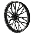 Hypex Harley Softail | Dyna | Sportster Black Double Cut Wheels