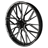 Hypex Harley Softail | Dyna | Sportster Black Double Cut Wheels