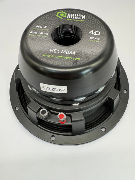 SoundQubed HDC 8" Midbass Speaker, 4 Ohm, 400W RMS / 800W Max