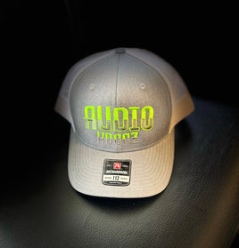 Audio Hoggz Trucker Hat (green on grey)