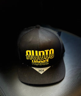 Audio Hoggz Trucker Hat (gold on black)