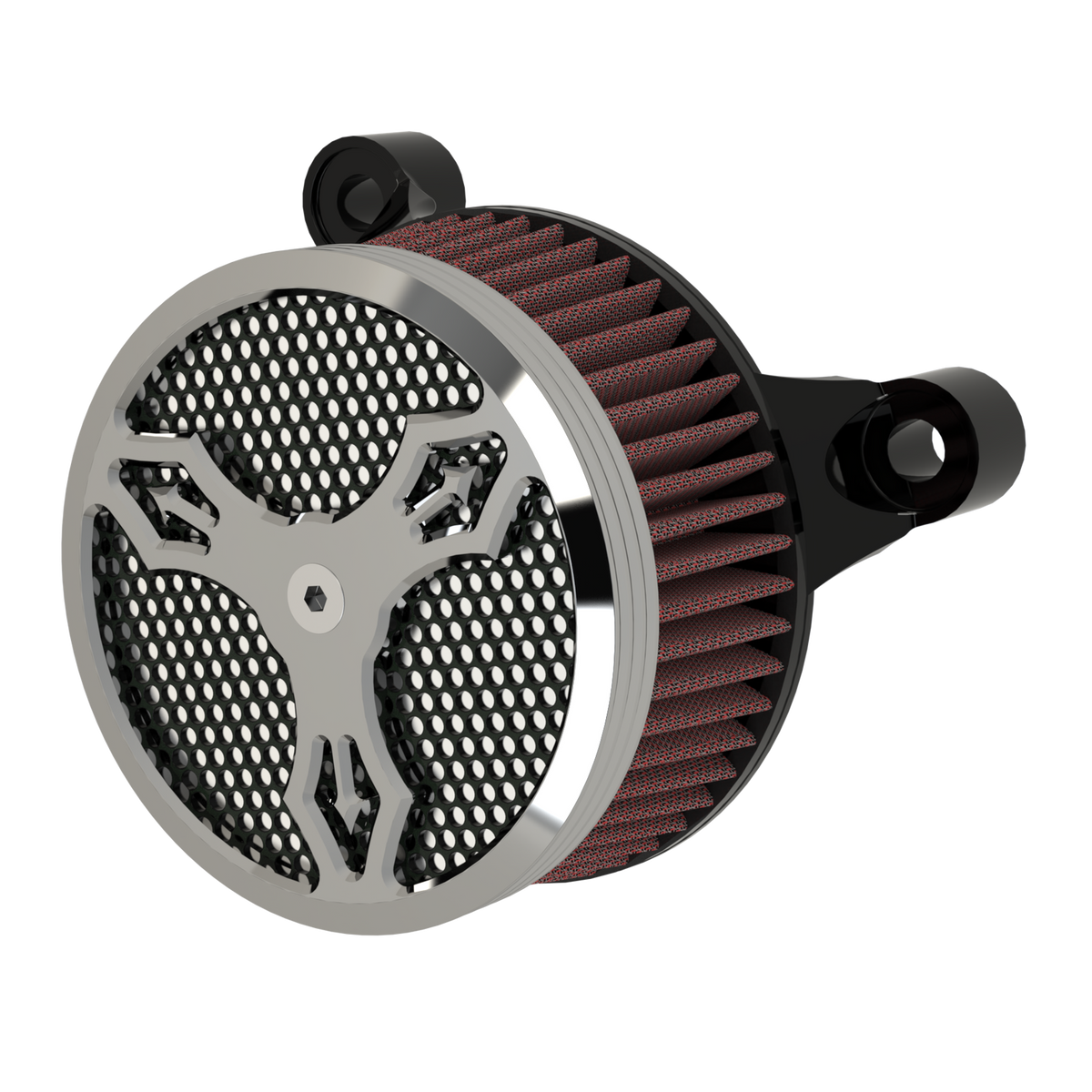Iron Trinity Air Cleaner in chrome