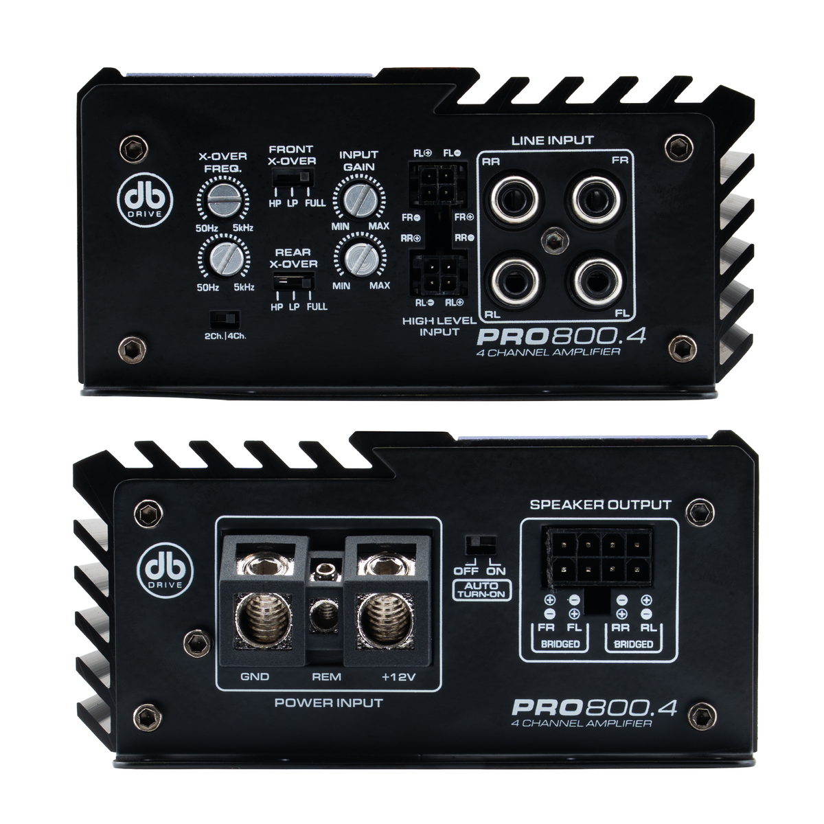 DB Drive PRO-K2000 : 2 Pro Tweeters, 4 Pro 6.5 Mids, 4-Ch Amplifier, and 4 Gauge Wiring kit Pro Mid package