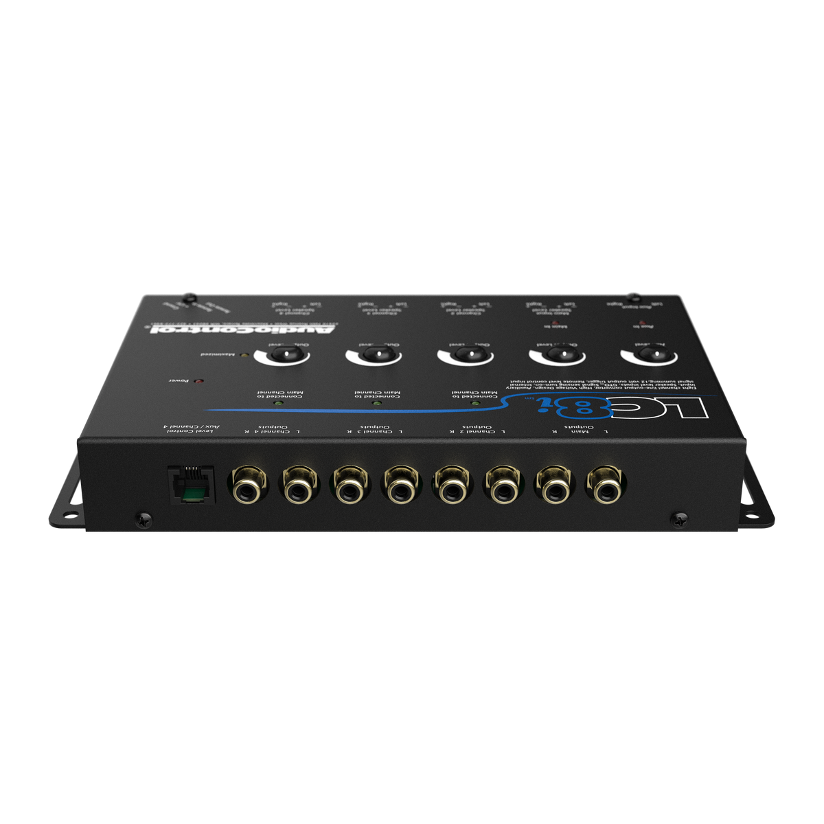 AudioControl LC8i Black 8-Channel Line Output Converter with Auxiliary Input