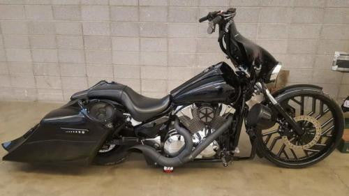 Legacy Harley Touring Black Double Cut Wheels