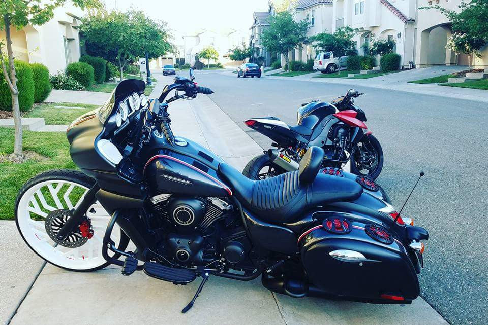 Legacy matching rotor on motorcycle wheel