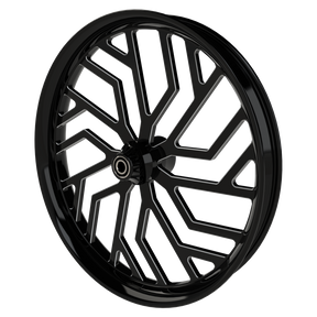 Legacy Harley Softail | Dyna | Sportster Black Double Cut Wheels