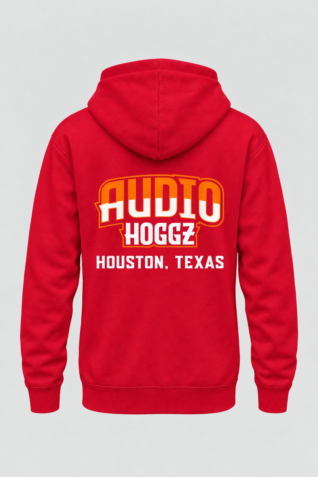 Audio Hoggz "If It's Too Loud, You're Too Old" Hoodie - Red - back