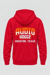 Audio Hoggz "If It's Too Loud, You're Too Old" Hoodie - Red - back
