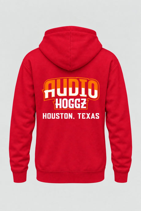 Audio Hoggz "If It's Too Loud, You're Too Old" Hoodie - Red - back