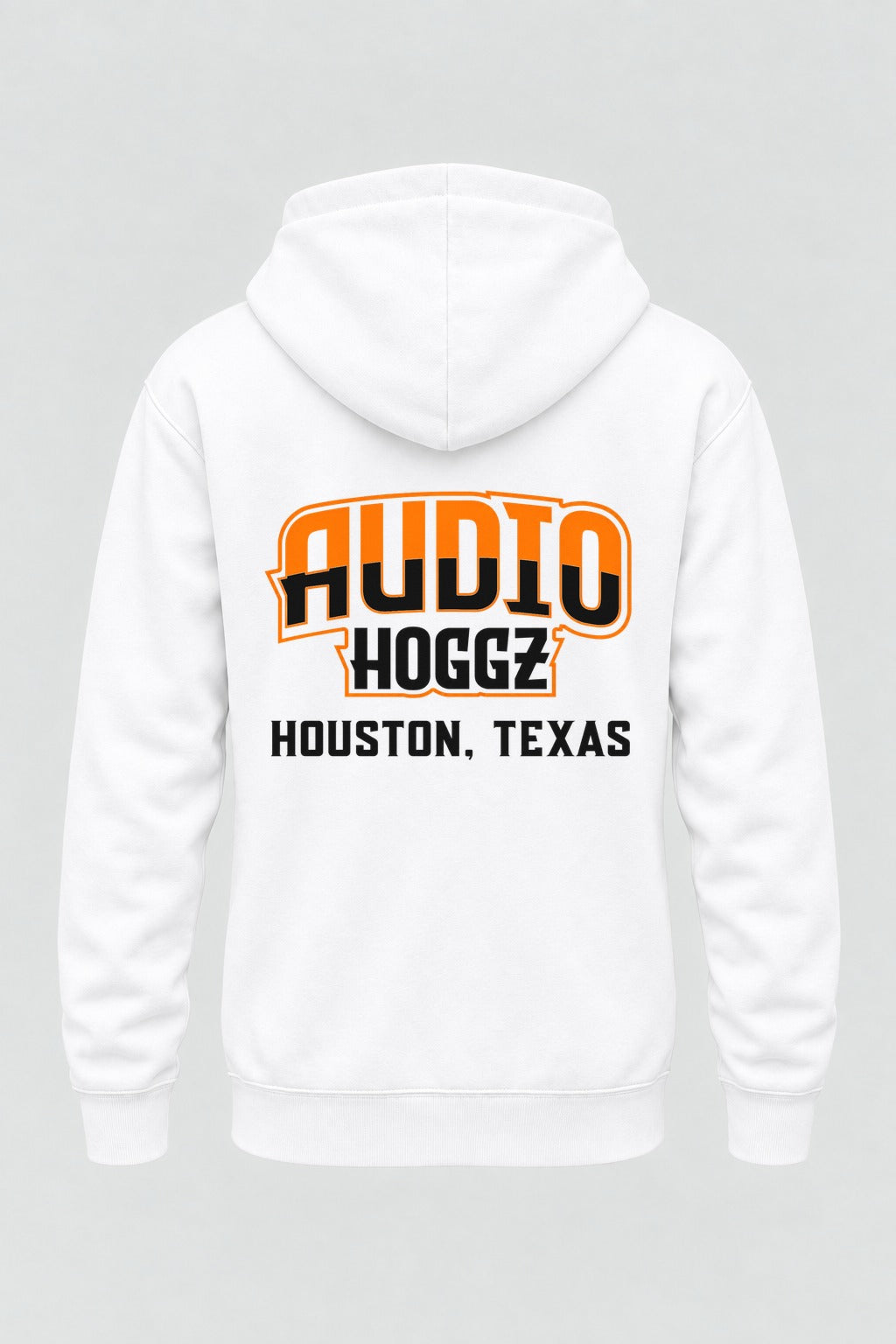Audio Hoggz "If It's Too Loud, You're Too Old" Hoodie - White - back