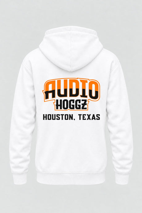 Audio Hoggz "If It's Too Loud, You're Too Old" Hoodie - White - back