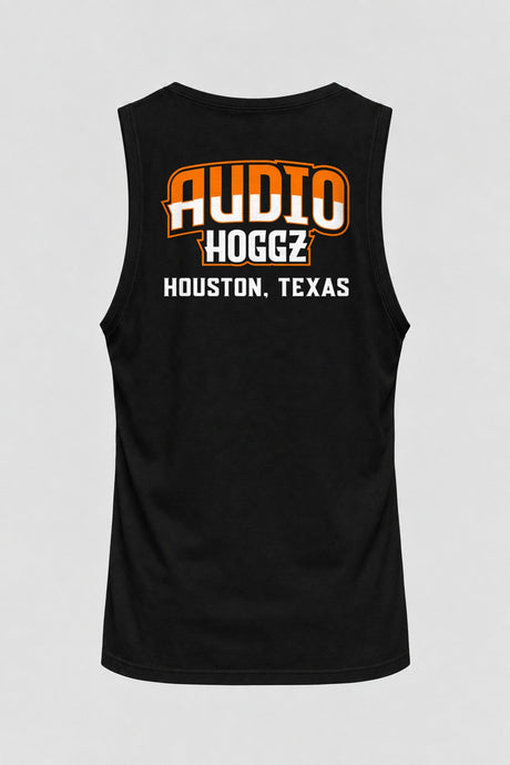 Audio Hoggz "If It's Too Loud, You're Too Old" Men's Tank Top - Black - back
