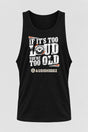 Audio Hoggz "If It's Too Loud, You're Too Old" Men's Tank Top - Black - front