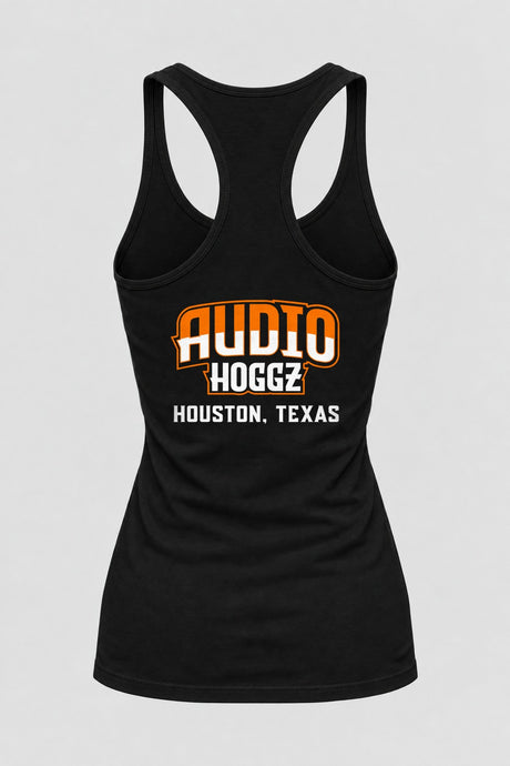 Audio Hoggz "If It's Too Loud, You're Too Old" Women's Tank Top - Black - back