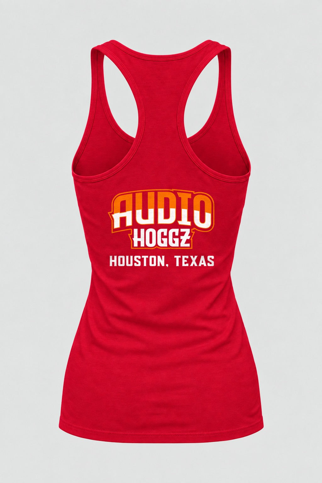 Audio Hoggz "If It's Too Loud, You're Too Old" Women's Tank Top - Red - back