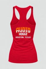 Audio Hoggz "If It's Too Loud, You're Too Old" Women's Tank Top - Red - back