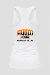 Audio Hoggz "If It's Too Loud, You're Too Old" Women's Tank Top - White - back