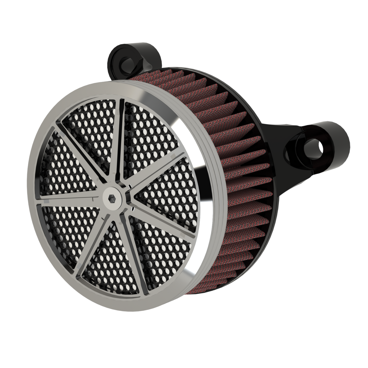 Lucky 7 Air Cleaner in chrome