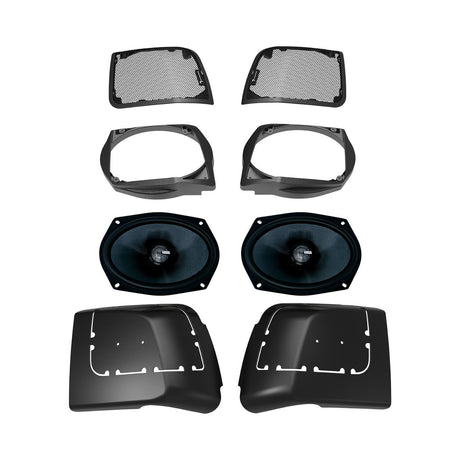 Diamond Audio 2014-2023 Harley Davidson® Cut In Lid Kit with MS69CX (4Ω) Speaker - MSMS694LK
