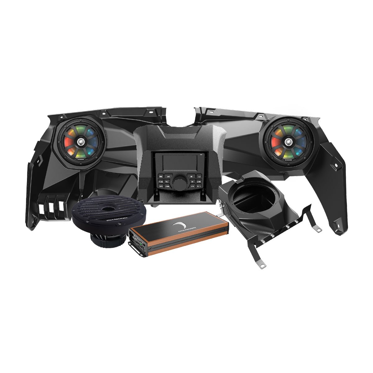 Diamond Audio 2017+ Can-Am X3 Dash Audio Speaker Kit - MSX3KD2