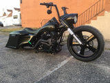 Muscle Harley Touring Black Double Cut Wheels