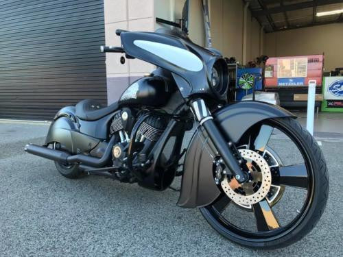 Muscle Harley Touring Black Double Cut Wheels