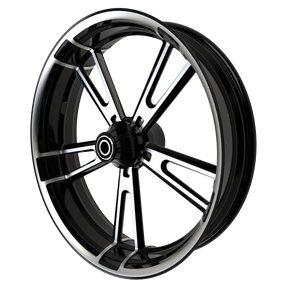 OG.21 Harley Softail | Dyna | Sportster Black Double Cut Wheels