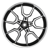OG.28 Metric Black Double Cut Wheels Front View