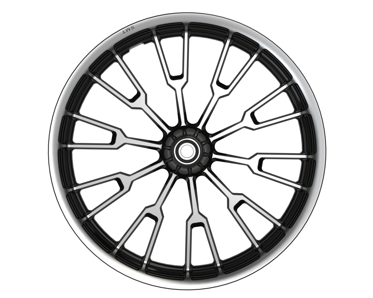 OG.29 Indian Black Double Cut Wheels Front View