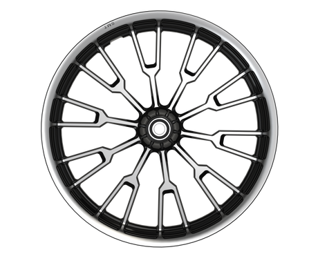 OG.29 Indian Black Double Cut Wheels Front View