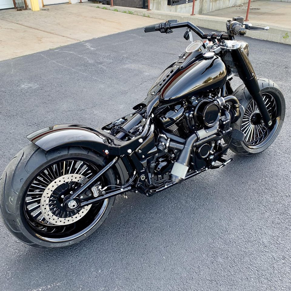 PentHSE Harley Softail | Dyna | Sportster Black Double Cut Wheels