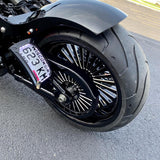 PentHSE Harley Softail | Dyna | Sportster Black Double Cut Wheels