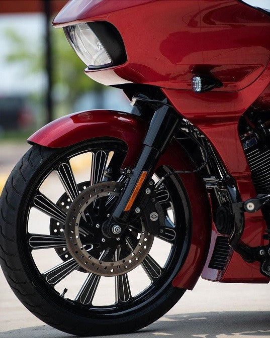 Derailed Indian Black Double Cut Wheels